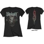 Slipknot: Ladies T-Shirt/Infected Goat (Back Print) (Large)