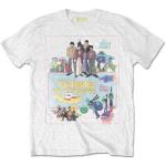 The Beatles: Unisex T-Shirt/Yellow Submarine Vintage Movie Poster (Medium)