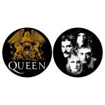 Queen: Turntable Slipmat Set/Crest & Faces