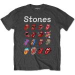 The Rolling Stones: Unisex T-Shirt/No Filter Evolution (Soft Hand Inks) (Medium)