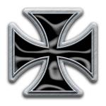 Generic: Pin Badge/Iron Cross (Enamel In-Fill)