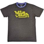 Billie Eilish: Unisex Ringer T-Shirt/Neon Green Logo (X-Large)