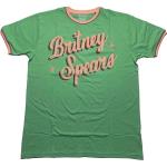 Britney Spears: Unisex Ringer T-Shirt/Retro Text (Small)