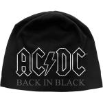 AC/DC: Unisex Beanie Hat/Back in Black