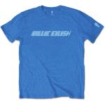 Billie Eilish: Unisex T-Shirt/Blue Racer Logo (Sleeve Print) (Large)