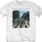 The Beatles: Unisex T-Shirt/Abbey Road & Logo (Medium)