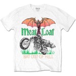 Meat Loaf: Unisex T-Shirt/Bat Out Of Hell (White) (X-Large)