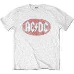 AC/DC: Unisex T-Shirt/Oval Logo Vintage (Large)