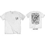 Korn: Unisex T-Shirt/Scratched Type (Back Print) (Large)