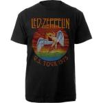 Led Zeppelin: Unisex T-Shirt/USA Tour `75. (Medium)