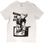 Machine Gun Kelly: Unisex T-Shirt/TV Warp (White) (XX-Large)
