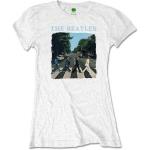 The Beatles: Ladies T-Shirt/Abbey Road & Logo (Retail Pack) (Large)