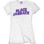 Black Sabbath: Ladies T-Shirt/Wavy Logo Vintage (Retail Pack) (Small)