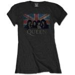 Queen: Ladies T-Shirt/Union Jack Vintage (Retail Pack) (Medium)