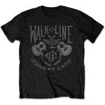 Johnny Cash: Unisex T-Shirt/Walk The Line (Small)