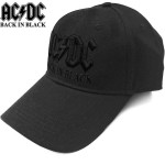 AC/DC: Unisex Baseball Cap/Back in Black (Black)