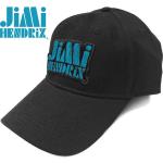 Jimi Hendrix: Unisex Baseball Cap/Blue Stencil Logo