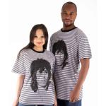 The Rolling Stones: Unisex T-Shirt/Keith (Striped) (Small)
