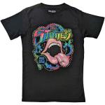 The Rolling Stones: Unisex T-Shirt/Some Girls Neon Tongue (Embellished) (Large)