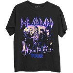 Def Leppard: Unisex T-Shirt/Hysteria Tour (Black) (X-Large)