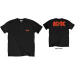 AC/DC: Unisex T-Shirt/Logo (Back Print/Retail Pack) (Small)