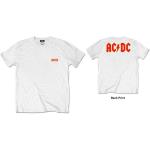 AC/DC: Unisex T-Shirt/Logo (Back Print/Retail Pack) (Large)