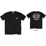 AC/DC: Unisex T-Shirt/Black Ice (Back Print/Retail Pack) (Small)