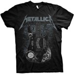 Metallica: Unisex T-Shirt/Hammett Ouija Guitar (Black) (Large)
