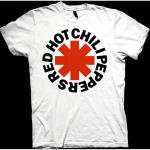 Red Hot Chili Peppers: Unisex T-Shirt/Red Asterisk (Large)
