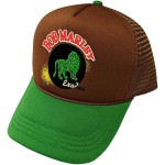 Bob Marley: Unisex Mesh Back Cap/Exodus Lion (Brown & Green)