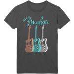 Fender: Unisex T-Shirt/Triple Guitar (Small)