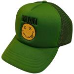 Nirvana: Unisex Mesh Back Cap/Logo & Happy Face
