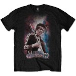 Jimi Hendrix: Unisex T-Shirt/Galaxy 2 (Black) (Small)
