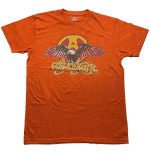 Aerosmith: Unisex T-Shirt/Eagle (Orange) (X-Large)