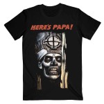 Ghost: Unisex T-Shirt/Here`s Papa (Black) (Large)
