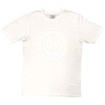KISS: Unisex T-Shirt/Buzzsaw Logo (White) (Hi-Build White-On-White) (Medium)