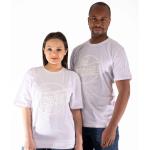 The Strokes: Unisex Hi-Build T-Shirt/OG Magna (White-On-White) (Small)