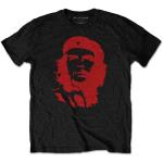 Che Guevara: Unisex T-Shirt/Red on Black (Medium)