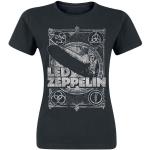 Led Zeppelin: Ladies T-Shirt/Vintage Print LZ1 (Large)