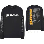 Tupac: Unisex Long Sleeve T-Shirt/Respect (Back & Sleeve Print) (Medium)