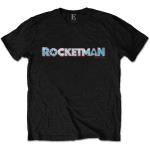 Elton John: Unisex T-Shirt/Rocketman Movie Logo (Medium)