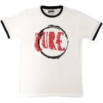 The Cure: Unisex Ringer T-Shirt/Circle Logo (Medium)