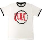 The Cure: Unisex Ringer T-Shirt/Circle Logo (Large)