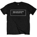 Manic Street Preachers: Unisex T-Shirt/Everything Must Go Monochrome (Medium)
