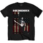 Jimi Hendrix: Unisex T-Shirt/Peace Flag (Large)