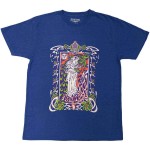 Fleetwood Mac: Unisex T-Shirt/Lady Lyre (Blue) (Medium)