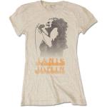 Janis Joplin: Ladies T-Shirt/Working The Mic (Small)