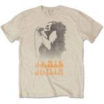 Janis Joplin: Unisex T-Shirt/Working The Mic (Medium)