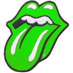 The Rolling Stones: Standard Woven Patch/Classic Tongue Green
