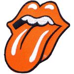 The Rolling Stones: Standard Woven Patch/Classic Tongue Orange